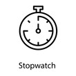 © Vectors Point - Stopwatch line Vector
