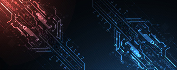 Abstract technology circuit board. Communication concept.