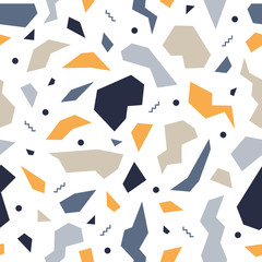 Wall Mural - geometric modern background. seamless abstract pattern with dynamic composition and trendy color vec