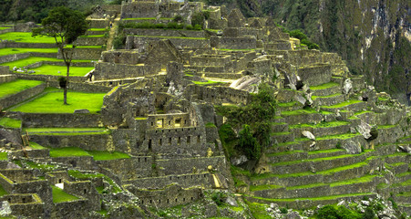 Wall Mural - Famous ruins of Machu Picchu, Cusco Peru