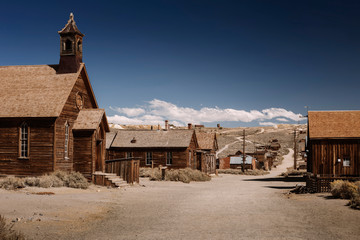 bodie ghost town church street in california