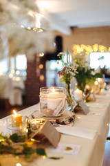 table arrangement at an event