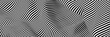 Leinwandbild Motiv Abstract striped surface, black and white original 3d rendering