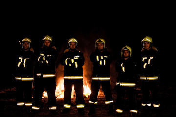 Wall Mural - Fire brigade intervention