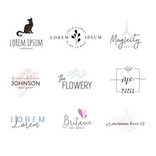 Logo Templates Collection. Simple Logotypes For Your Business. Logo Designs