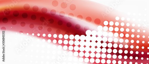 Line wave art illustration on light backdrop. Vector abstract design banner t...