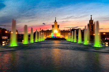 Sticker - Stone Flower Fountain - Moscow, Russia