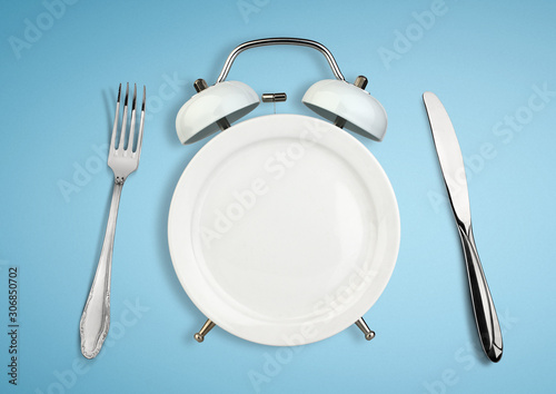 Fotografía Concept of intermittent fasting, diet and weight loss