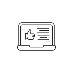Wall Mural - social media - minimal line web icon. simple vector illustration. concept for infographic, website o