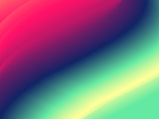 Poster - Abstract liquid color flow background. Modern colour wave banner.