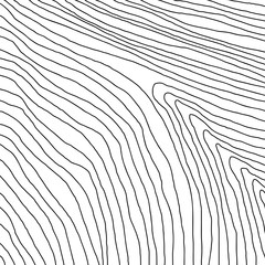 Poster - curved lines drawn by hand. abstract print. abstract geometric background art. minimalist art. scand