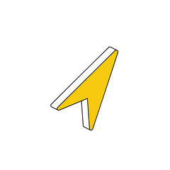 Poster - GPS arrow. Vector 3d isometric, color web icon, new flat style. Creative illustration design, idea for infographics.