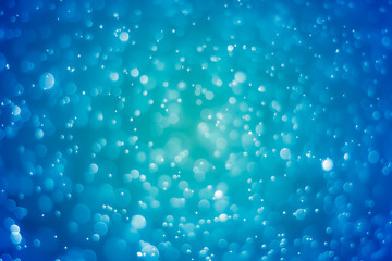 Abstract Blue bokeh  blur background.