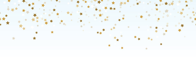 Wall Mural - seamless confetti stars background for christmas time