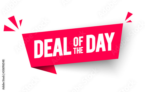 Fotomural Vector Illustration Deal Of The Day Flag Label