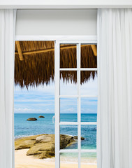 Ocean view window