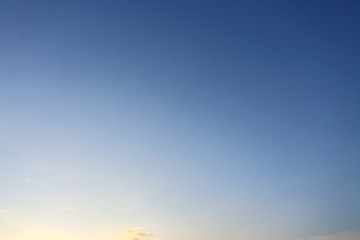 Wall Mural - evening blue sky background