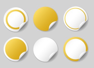 Wall Mural - gold circle price tags