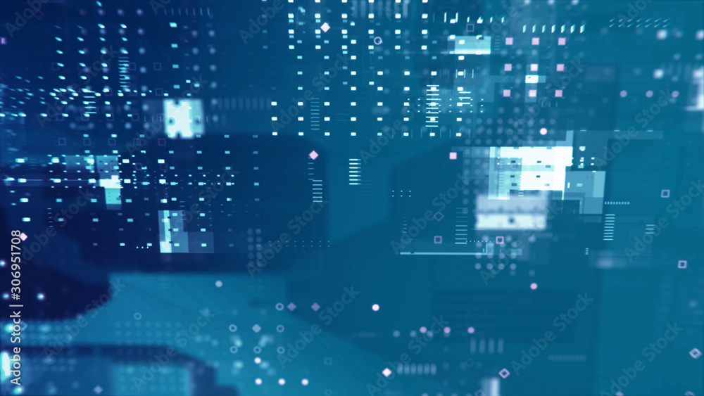 Abstract futuristic circuit board, Illustration high computer ...