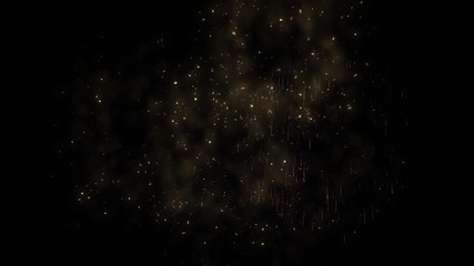 Canvas Print - 3d abstract. realistic animation firework colorful.