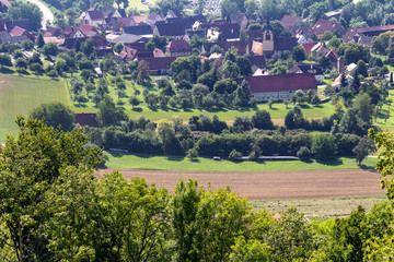 Wall Mural - Baechlingen in Hohenlohe