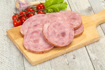 Natural ham made from pork