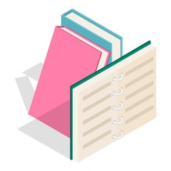 Poster - Personal organizer icon. Isometric illustration of personal organizer vector icon for web