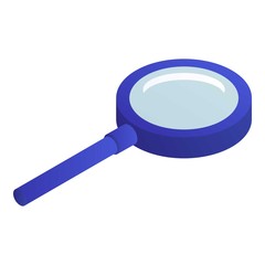 Poster - Magnifier icon. Isometric of magnifier vector icon for web design isolated on white background