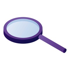 Poster - Magnify glass icon. Isometric of magnify glass vector icon for web design isolated on white background