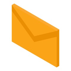 Poster - Mail icon. Isometric of mail vector icon for web design isolated on white background