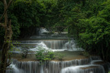 Fototapeta Łazienka - Kanchanaburi Jungle Waterfalls and Pristine Phuket Beaches