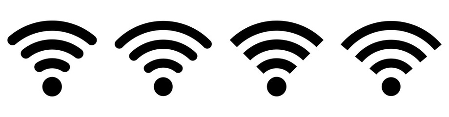 Wall Mural - wifi icons set. internet icons.vector