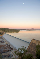  Burdekin Dam on lake Dalrymple central Queensland, Australia.