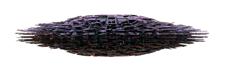 Wall Mural - ufo, extraterrestrial visitors with alien spaceship