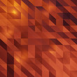 Ginger red abstract polygonal pattern with glowing flame lights and dark shadows. 