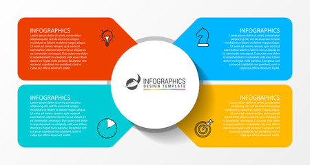 Infographic design template. Creative concept with 4 steps