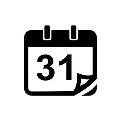 Poster - Calendar icon flat style isolated on background. Calendar icon sign symbol for web site and app design.