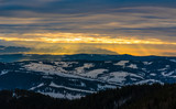 Fototapeta Niebo - Mesmerizing views of snow-covered mountain
