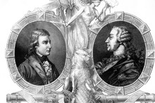 Left: Frederick William II Of Prussia. King Of Prussia. Born 1744, Died 1797. Right: Victor Amadeus III Of Sardinia. King Of Sardinia And Duke Of Savoy. Born 1726, Died 1796. Antique Illustration, 189