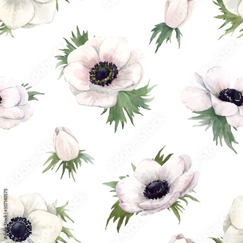 beautiful-vector-watercolor-floral-seamless-pattern-with-anemone-flowers-stock-illustration