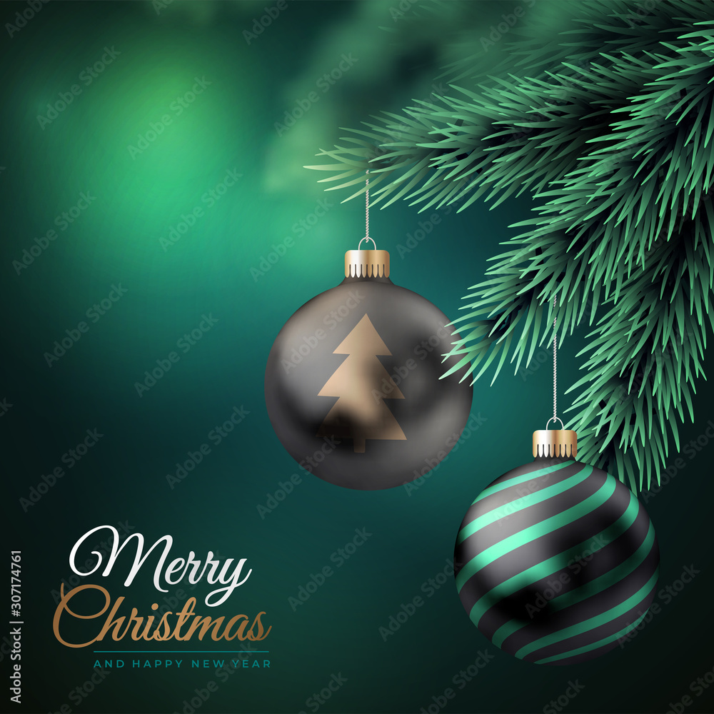 Merry Christmas background. Winter Holiday Posters or banners design in  modern realistic style 16219209 Vector Art at Vecteezy, image size:1000x1000