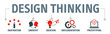 design thinking process illustration vector concept