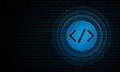 © Ilias - Digital code development with ripples ''Pulse Effect'' technology programming symbol