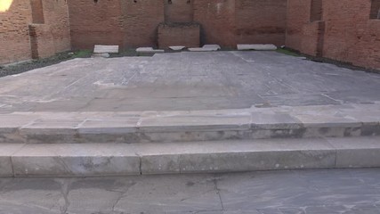 Wall Mural - Italy, Pompeii, archaeological area, remains of the city buried by the eruption of ashes and rocks of Vesuvius in 79.