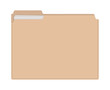 © Paul Kovaloff - Vector file folder. Vector flat isolated illustration. Computer folder. Stationery item