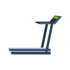 Wall Mural - gym treadmill machine icon, flat design