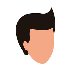 Sticker - default man face icon, colorful design