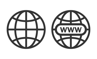 Wall Mural - website icon. vector www icon
