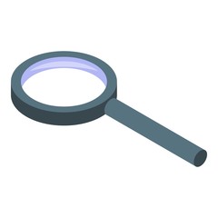 Poster - Magnify glass icon. Isometric of magnify glass vector icon for web design isolated on white background