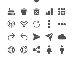 Poster - 4 communication v3 ui pixel perfect well-crafted vector solid icons 48x48 ready for 24x24 grid for w